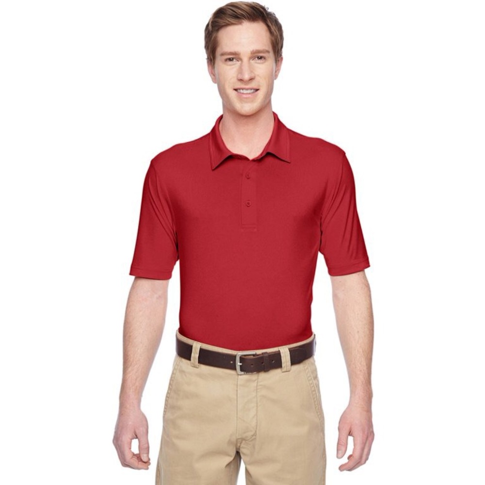 NWOT Harriton Men’s Performance Polo SS Red XL